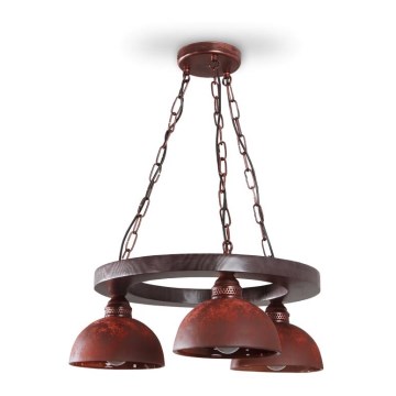 Chandelier on a chain VIRIONI 3xE27/60W/230V