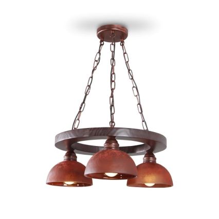 Chandelier on a chain VIRIONI 3xE27/60W/230V