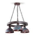 Chandelier on a chain VIRIONI 3xE27/60W/230V