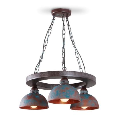 Chandelier on a chain VIRIONI 3xE27/60W/230V