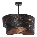 Chandelier on a pole 1xE27/60W/230V black/copper