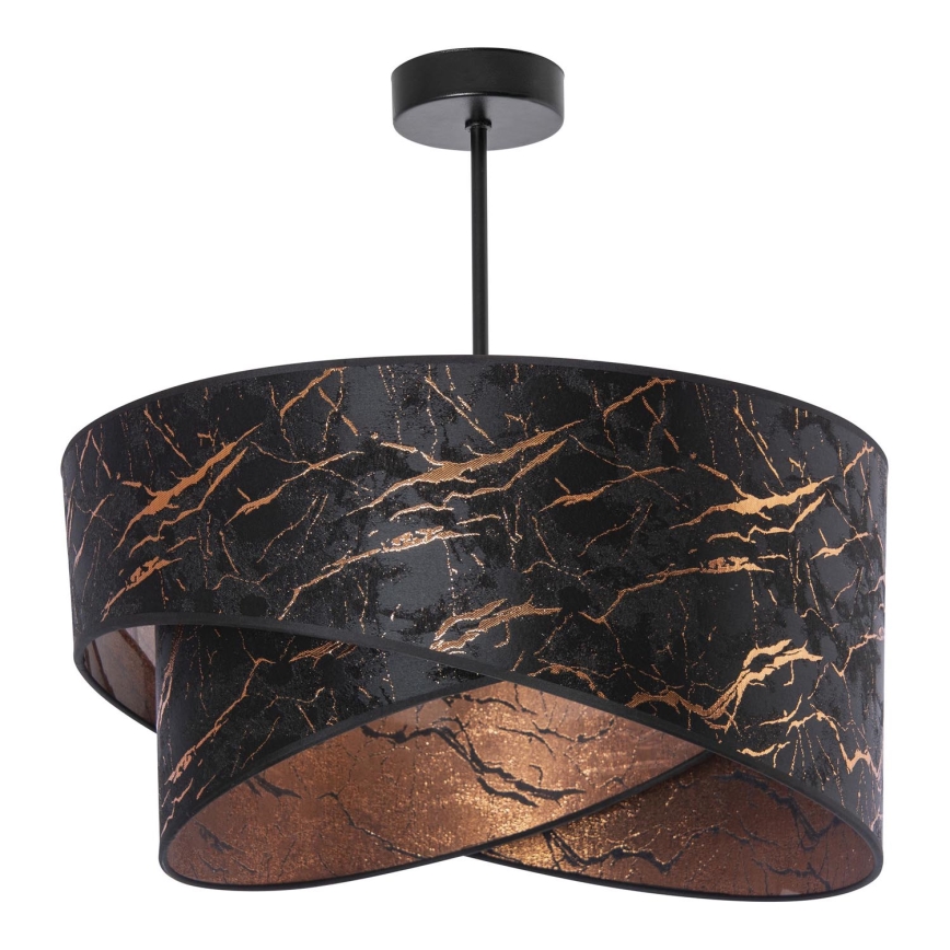 Chandelier on a pole 1xE27/60W/230V black/copper