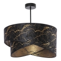 Chandelier on a pole 1xE27/60W/230V black/gold