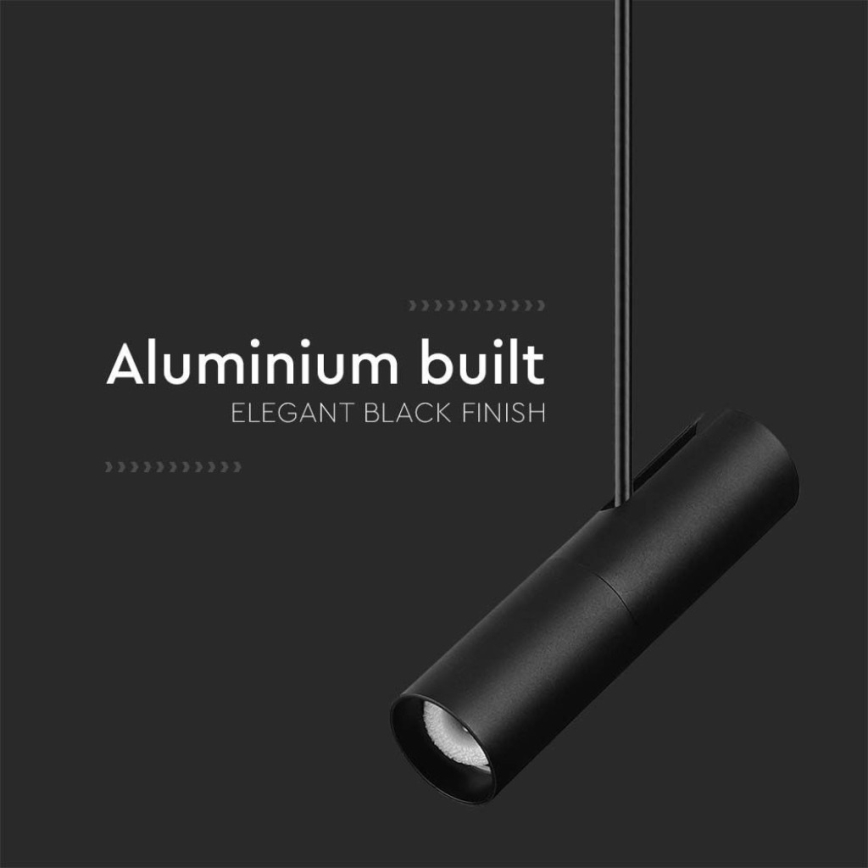 Chandelier on a pole 1xGU10/35W/230V black