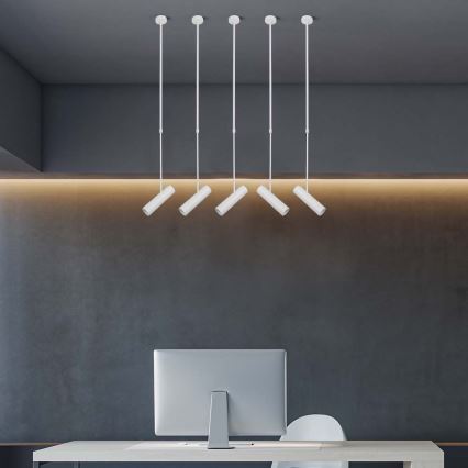 Chandelier on a pole 1xGU10/35W/230V white