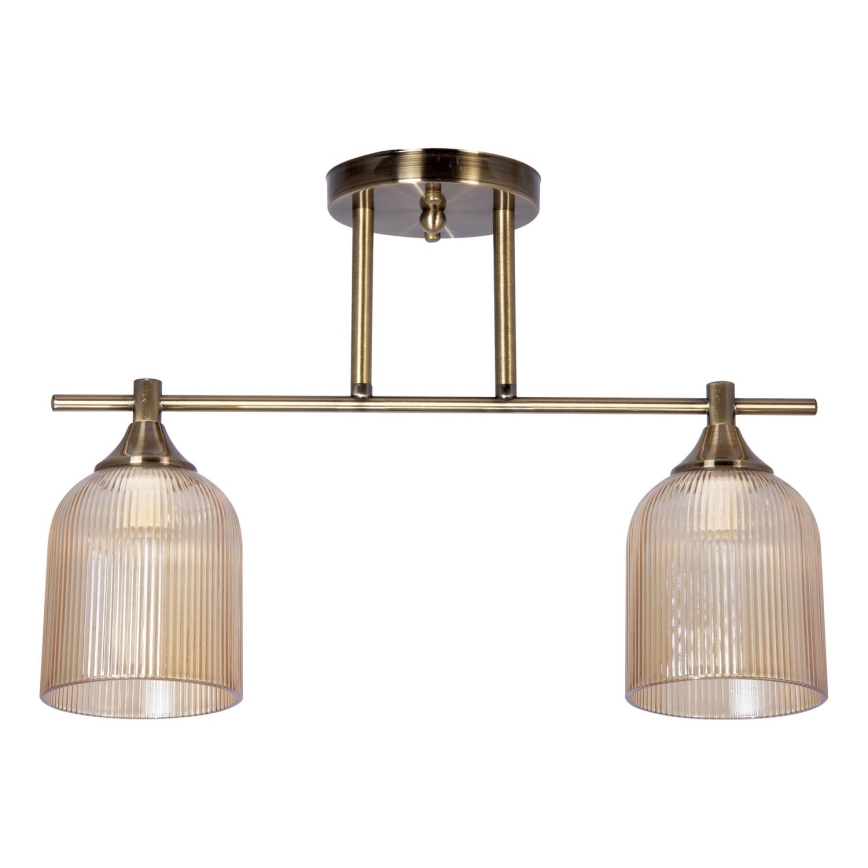 Chandelier on a pole 2xE14/60W/230V brass