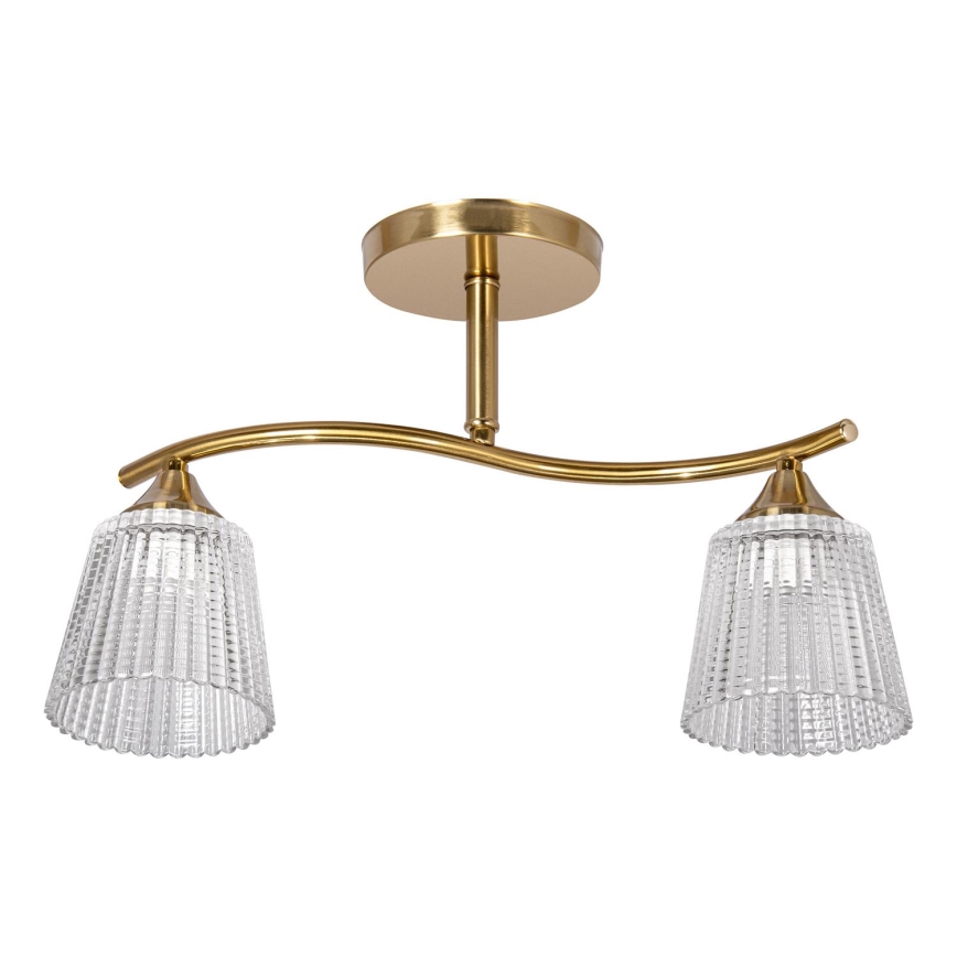 Chandelier on a pole 2xE14/60W/230V gold
