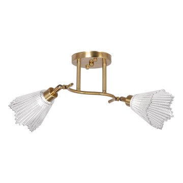 Chandelier on a pole 2xE14/60W/230V gold