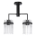 Chandelier on a pole 2xE27/60W/230V black/clear
