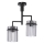 Chandelier on a pole 2xE27/60W/230V black/smoky