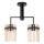 Chandelier on a pole 2xE27/60W/230V black/smoky