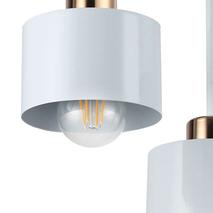 Chandelier on a pole 3xE27/35W/230V d. 30 cm white/gold