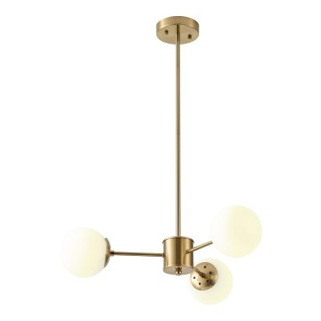 Chandelier on a pole 3xE27/40W/230V brass