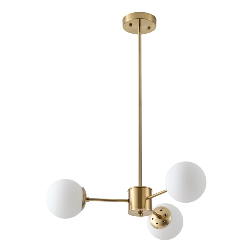 Chandelier on a pole 3xE27/40W/230V brass