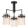 Chandelier on a pole 3xE27/60W/230V black/beige