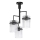 Chandelier on a pole 3xE27/60W/230V black/clear