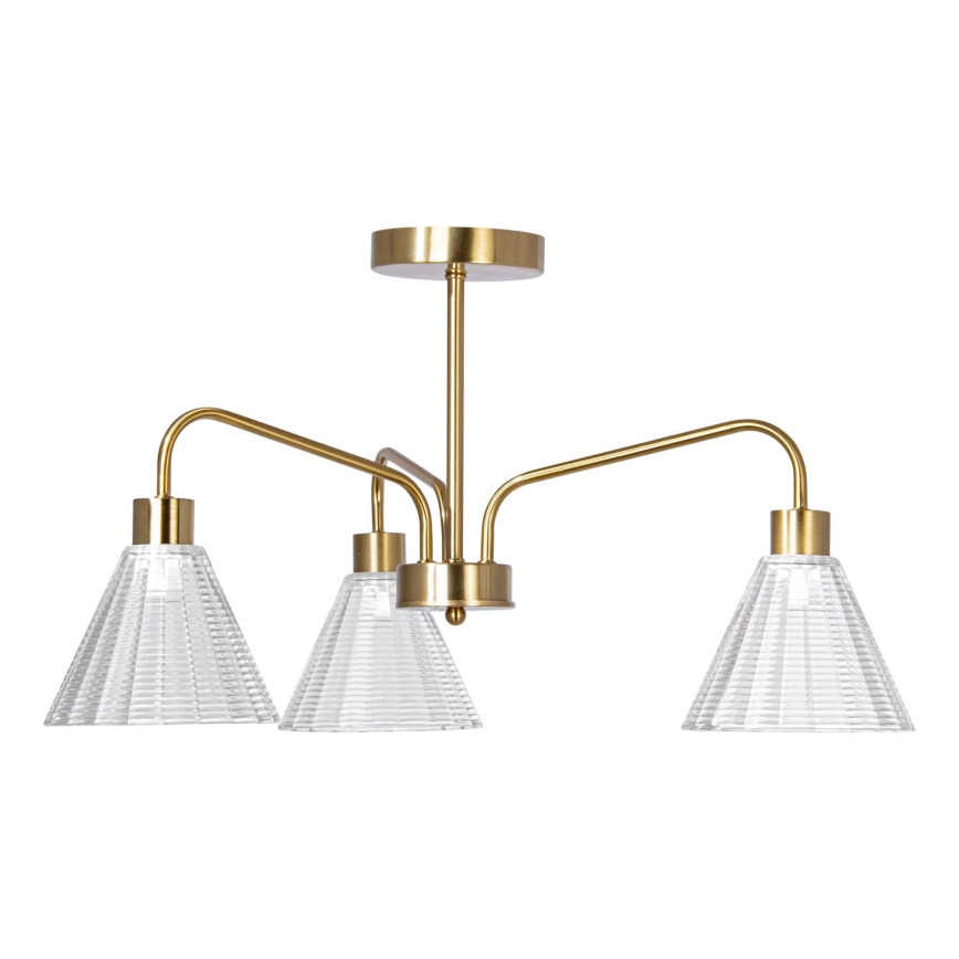 Chandelier on a pole 3xE27/60W/230V gold