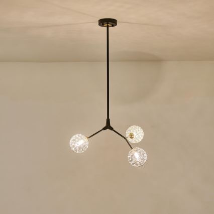 Chandelier on a pole 3xG9/15W/230V grey