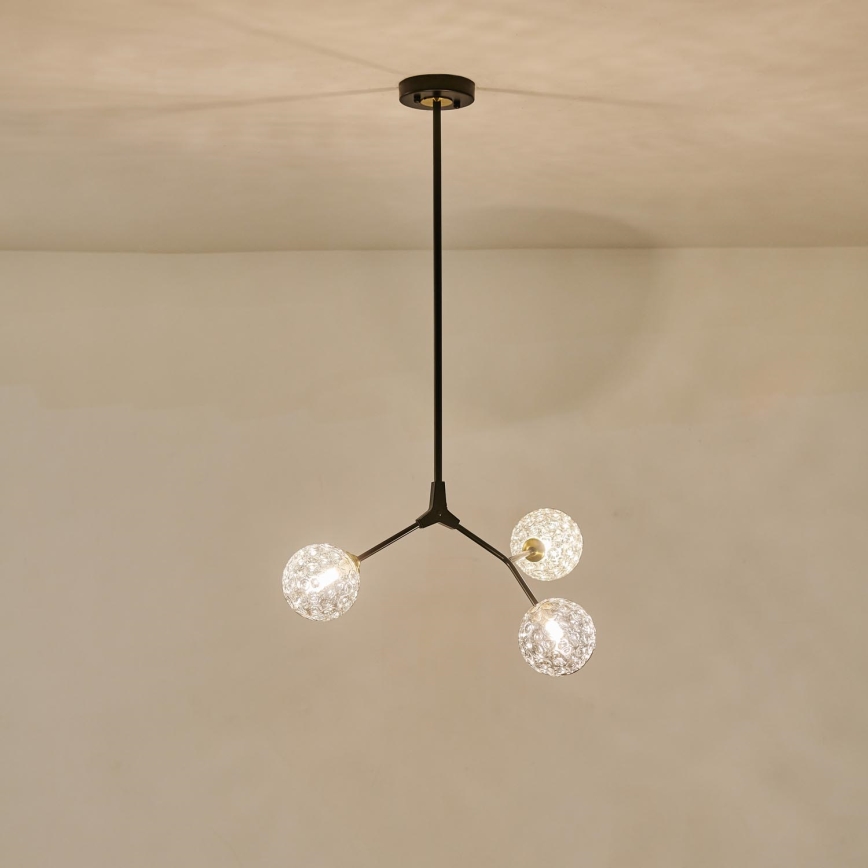 Chandelier on a pole 3xG9/15W/230V grey