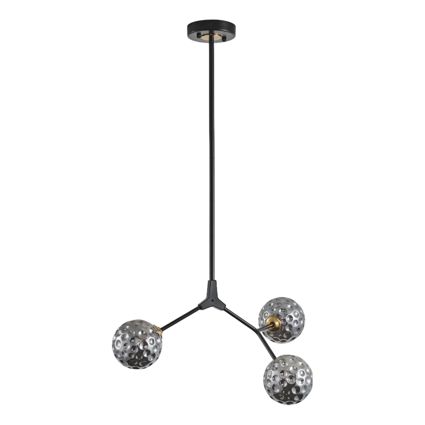 Chandelier on a pole 3xG9/15W/230V grey
