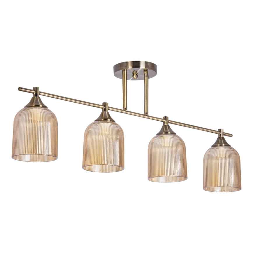 Chandelier on a pole 4xE14/60W/230V brass