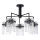 Chandelier on a pole 5xE27/60W/230V black/clear