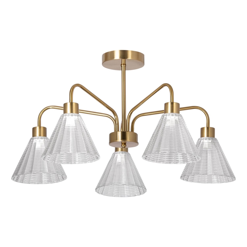 Chandelier on a pole 5xE27/60W/230V gold