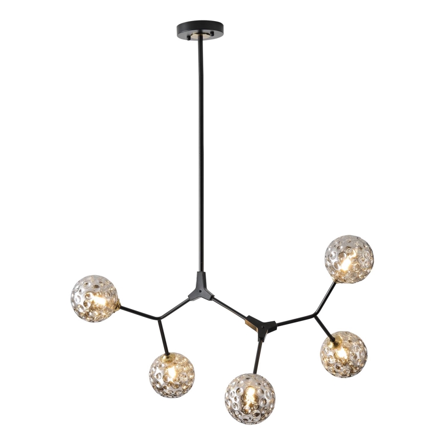 Chandelier on a pole 5xG9/15W/230V grey