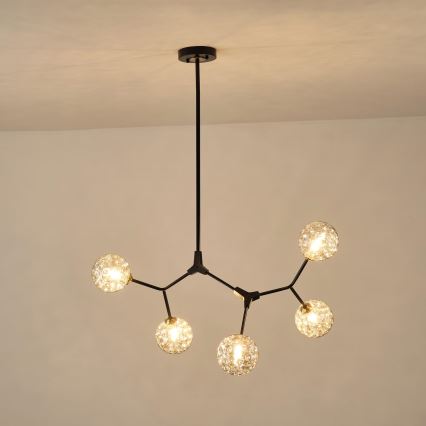 Chandelier on a pole 5xG9/15W/230V grey