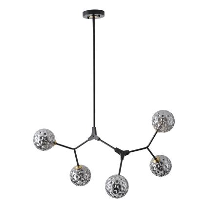 Chandelier on a pole 5xG9/15W/230V grey