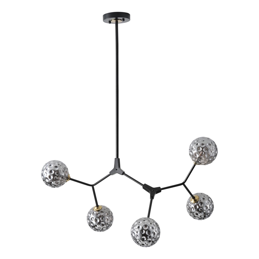 Chandelier on a pole 5xG9/15W/230V grey