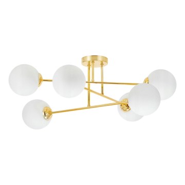 Chandelier on a pole 6xE27/35W/230V d. 80 cm gold