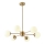 Chandelier on a pole 6xE27/40W/230V brass