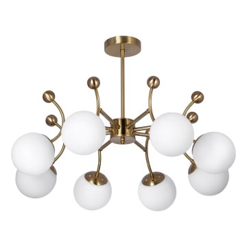 Chandelier on a pole 8xE27/60W/230V gold