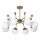 Chandelier on a pole 8xE27/60W/230V gold