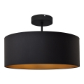 Chandelier on a pole ALBA 3xE27/15W/230V black/gold