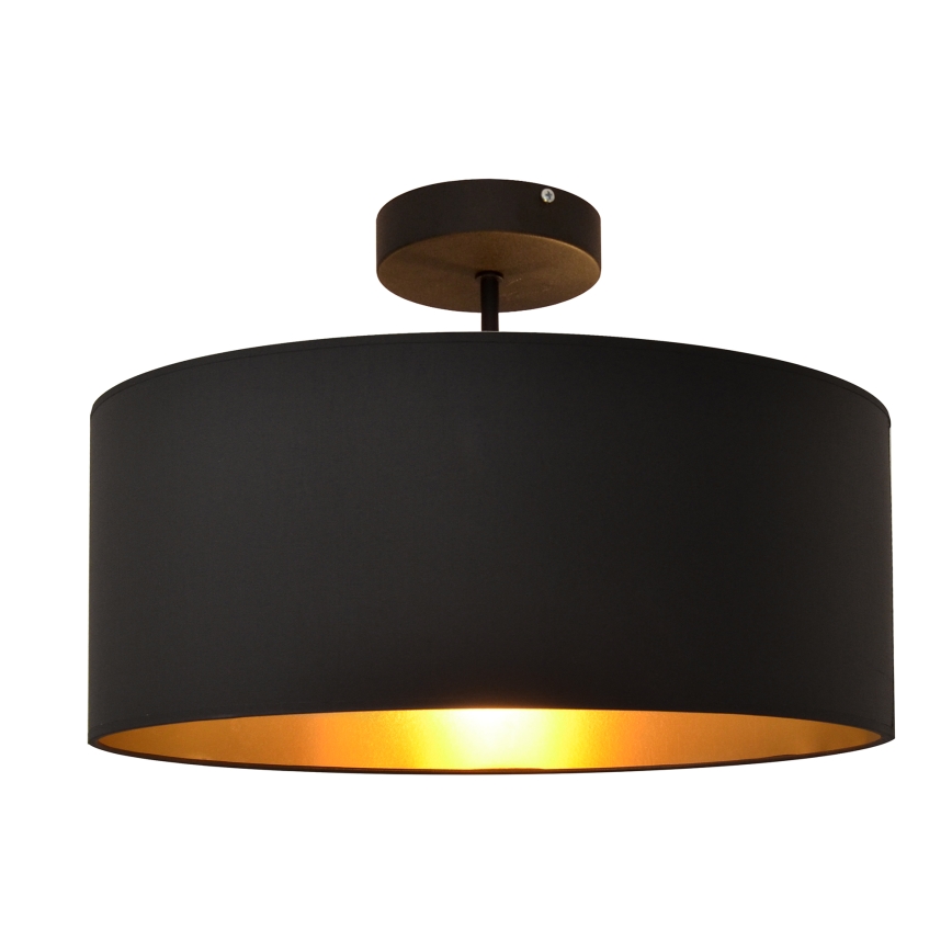 Chandelier on a pole ALBA 3xE27/15W/230V black/gold