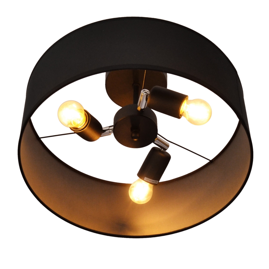 Chandelier on a pole ALBA 3xE27/15W/230V black