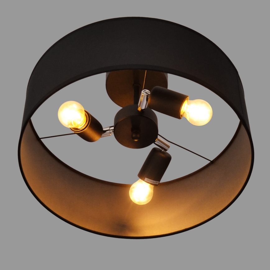 Chandelier on a pole ALBA 3xE27/15W/230V black