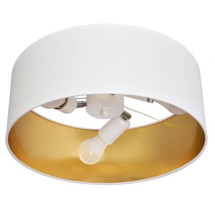 Chandelier on a pole ALBA 3xE27/15W/230V white/gold