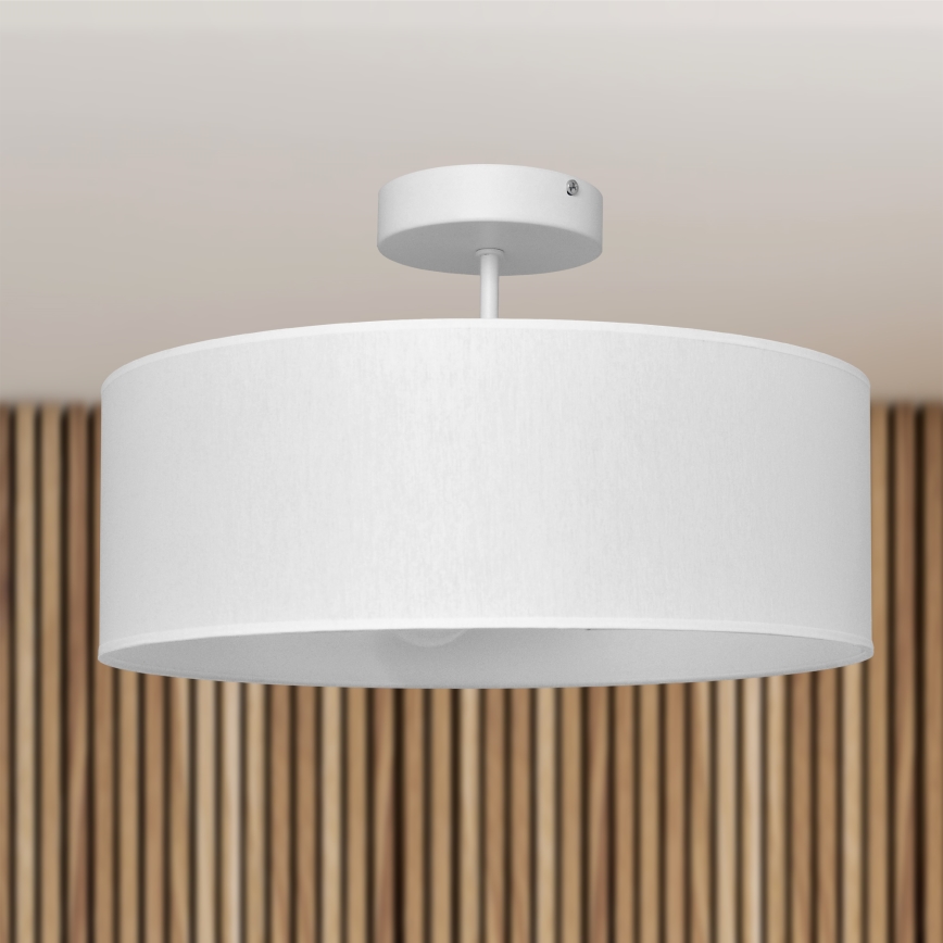 Chandelier on a pole ALBA 3xE27/15W/230V white