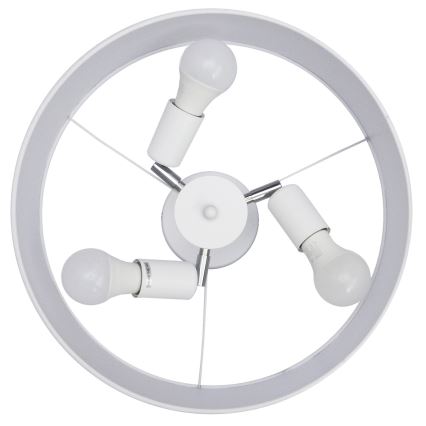 Chandelier on a pole ALBA 3xE27/15W/230V white