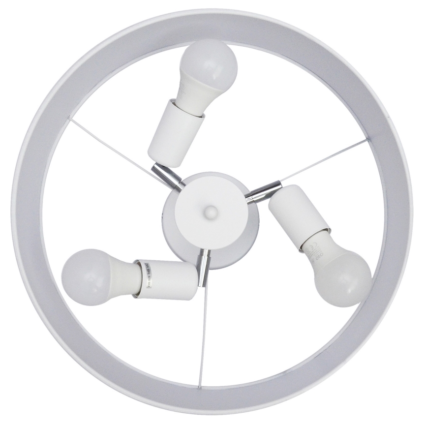 Chandelier on a pole ALBA 3xE27/15W/230V white