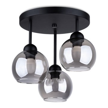 Chandelier on a pole ALINO 3xE27/60W/230V black