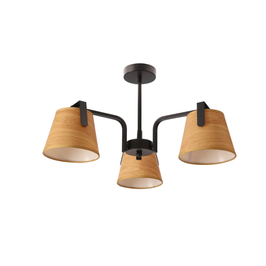 Chandelier on a pole AMBERG 3xE14/40W/230V brown