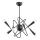 Chandelier on a pole APPER 6xE14/10W/230V black