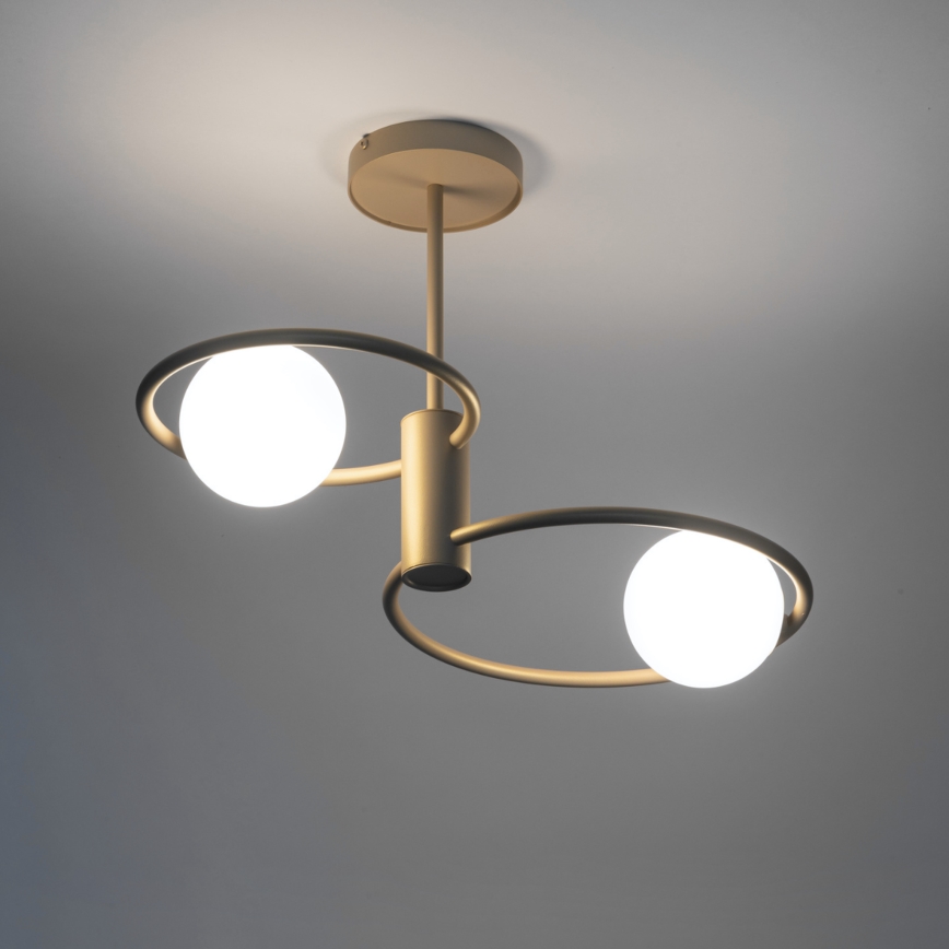 Chandelier on a pole AQUA 2xG9/12W/230V gold