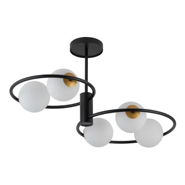 Chandelier on a pole AQUA 5xG9/12W/230V black