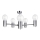 Chandelier on a pole ARD 5xE27/60W/230V shiny chrome