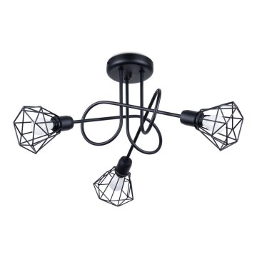 Chandelier on a pole ARTEMIS 3xE14/40W/230V black